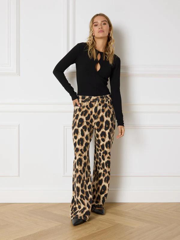 Ladies_woven_wide_leg_leopard_jeans