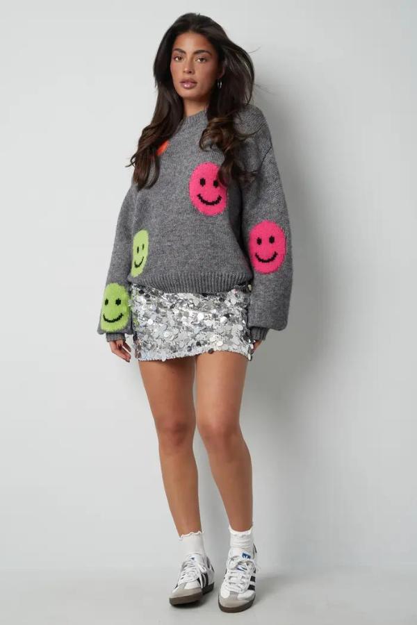 Smiley_knit_sweater_grijs_