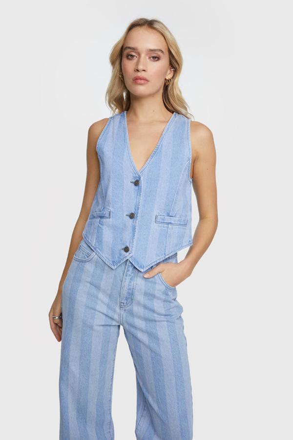 _Ladies_woven_stripe_denim_waistcoat_2