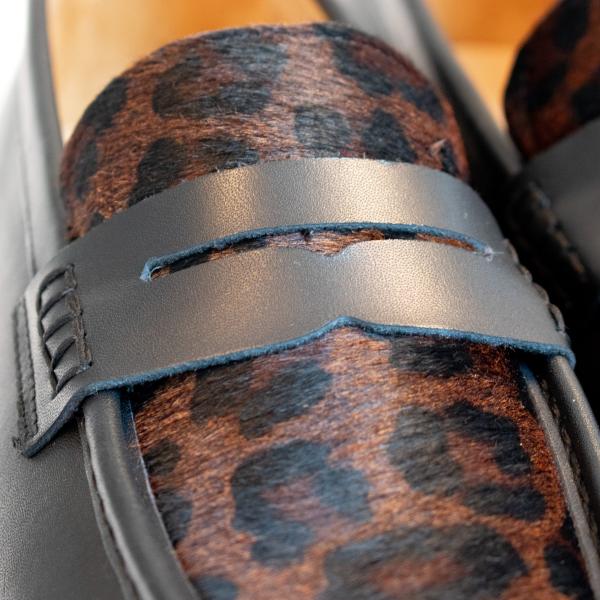 Aquila_black_leopart_loafer_zwart_3