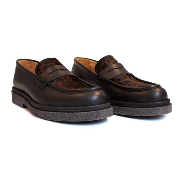 Aquila_black_leopart_loafer_zwart_5