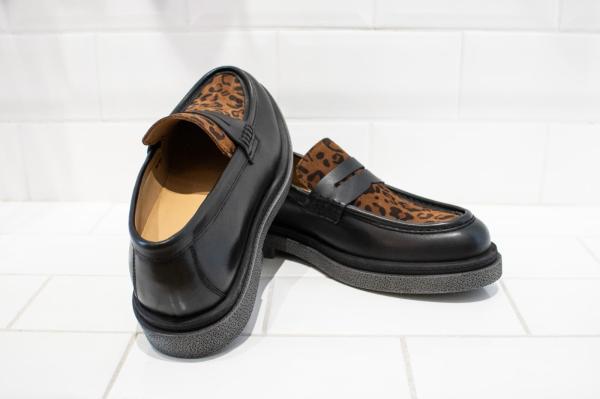 Aquila_leopart_loafer_zwart_1