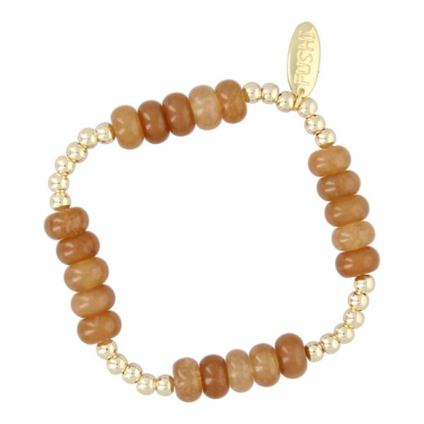 Armband_halfedelsteen_jade_lichtbruin_en_4mm_goud