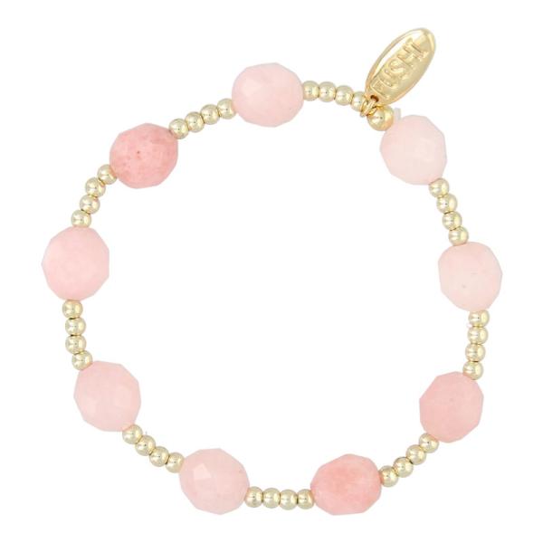 Armband_halfedelsteen_jade_roze_en_3mm_goud