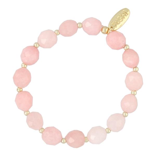 Armband_halfedelsteen_jade_roze_en_3mm_goud_1