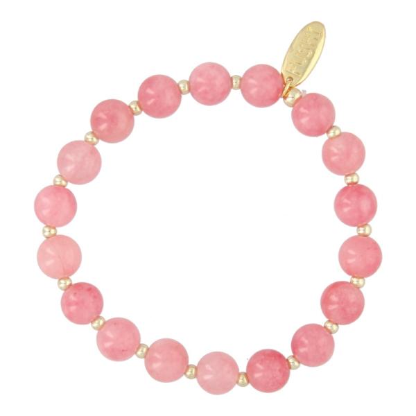 Armband_halfedelsteen_jade_roze_en_3mm_goud_2