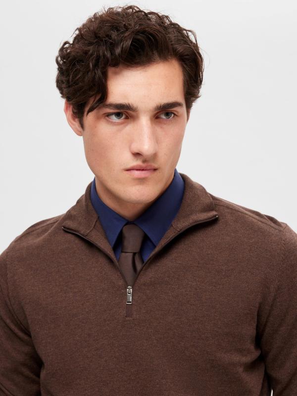 Berg_half_zip_cardigan_brown_2