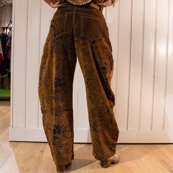 Bloen_jaquard_denim_bruin