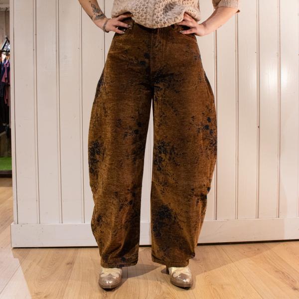 Bloen_jaquard_denim_bruin_1