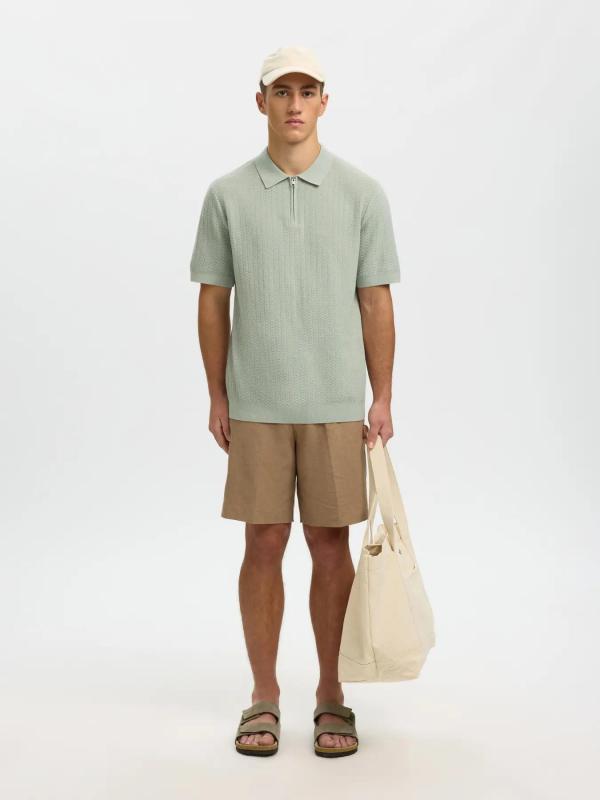 Cran_structuur_gebreide_polo_mint_