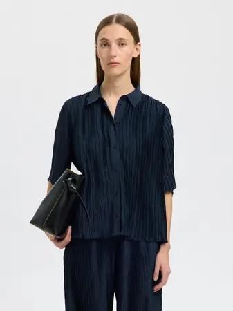 Elma_plisse_blouse_donkerblauw