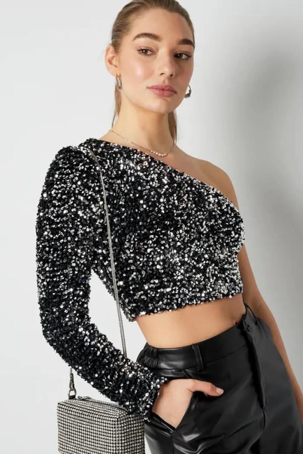 Glitter_one_shoulder_top___Black_1