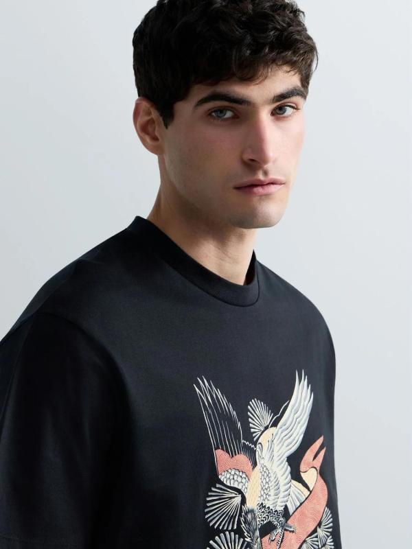 Golden_eagle_T_shirt_zwart