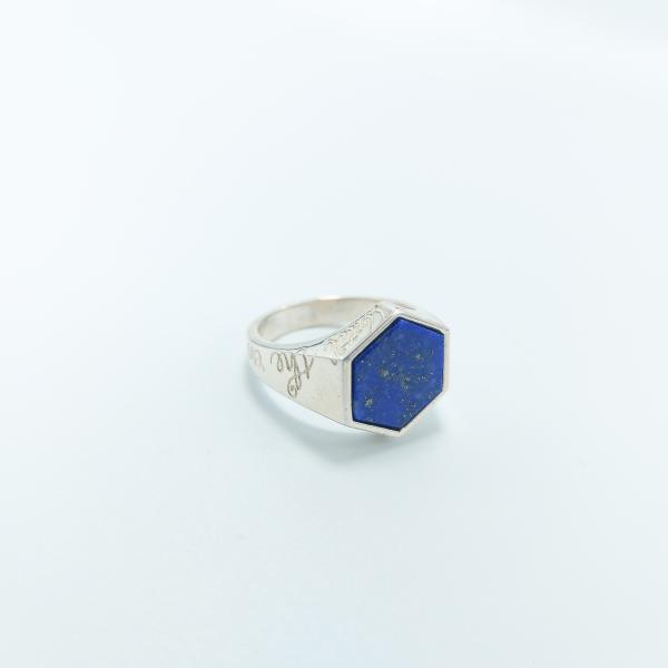 Hexagon_ring_lapis_lazuli