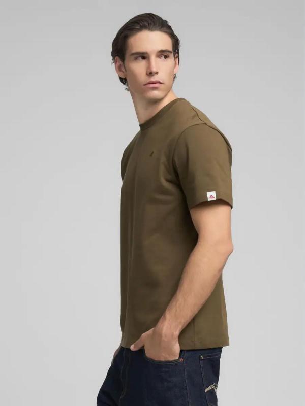 Jersey_crew_neck_T_shirt_met_borduur_logo_groen_4