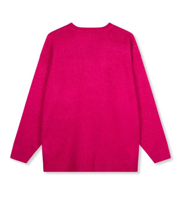 Knitted_oversized_sweater_Fayen_raspberry_2