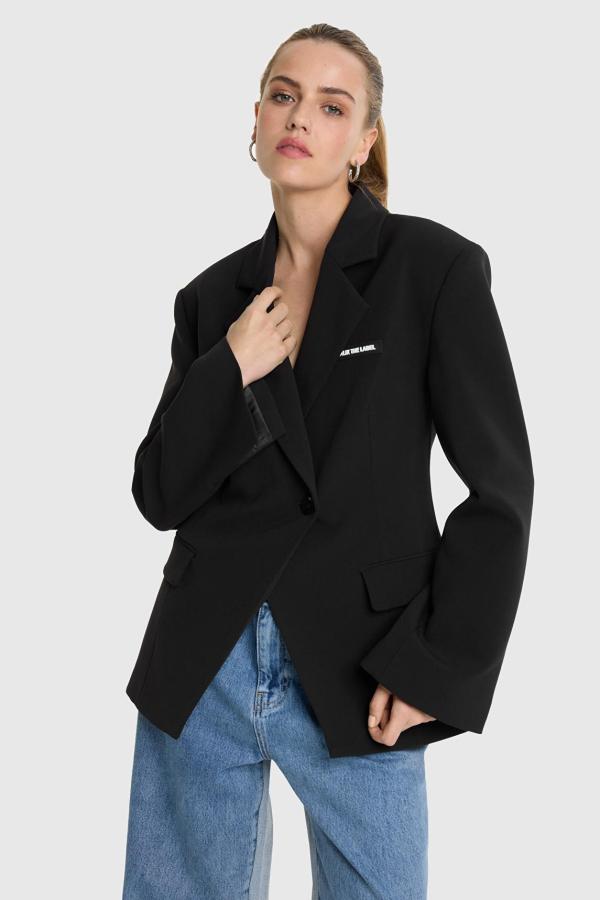 Ladies_woven_fitted_blazer_black_4
