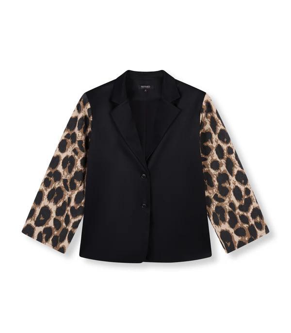 Ladies_woven_oversized_Leopard_Blazer__3