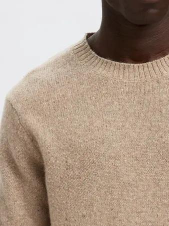 Neil_gebreide_neps_trui_beige