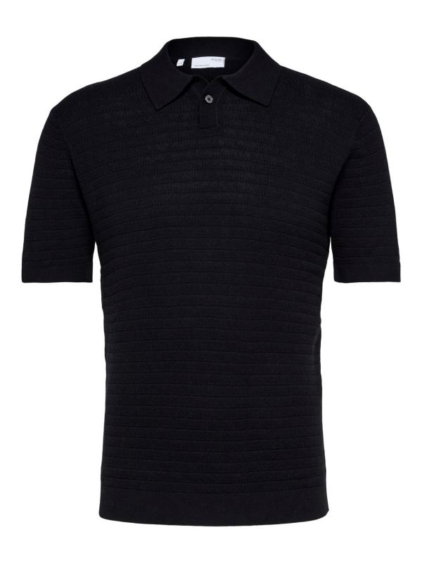 Owen_ss_knit_polo_zwart_1