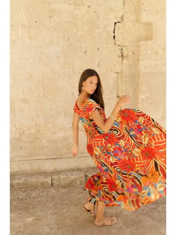 Positano_rode_lange_jurk_2