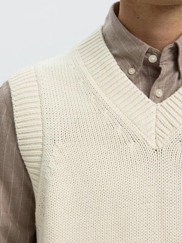 Slmbraun_Heavy_Knit_Vest_Licht_Grijs_4