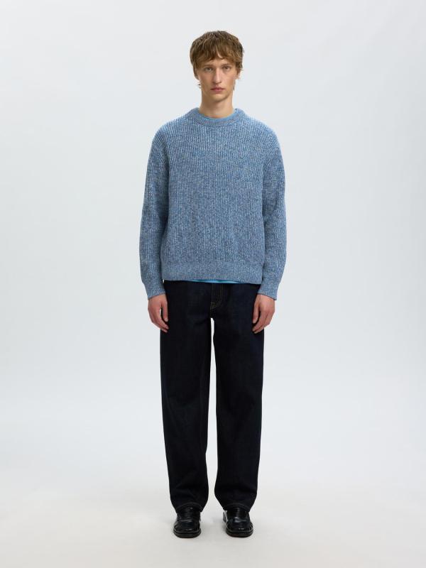 Slmtilum_Ls_Knit_Crew_Neck_Noos_Medium_Blauw_3