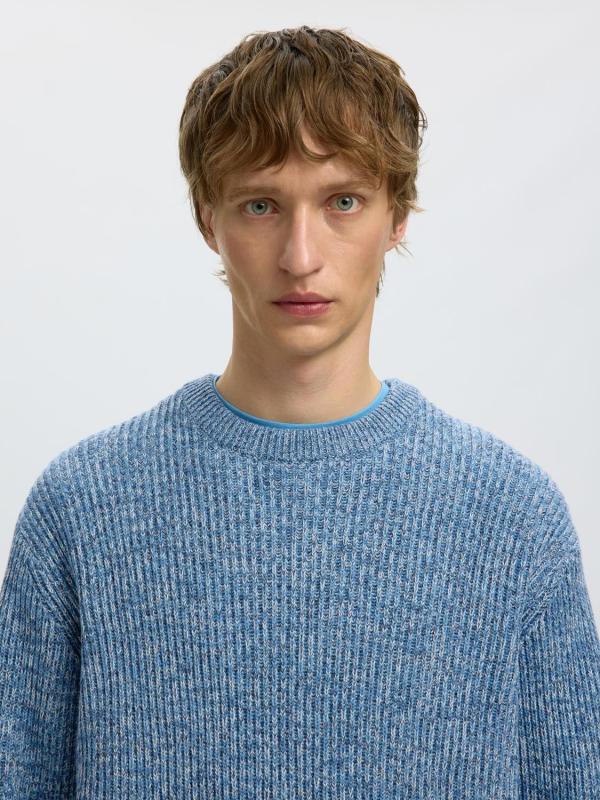 Slmtilum_Ls_Knit_Crew_Neck_Noos_Medium_Blauw_4