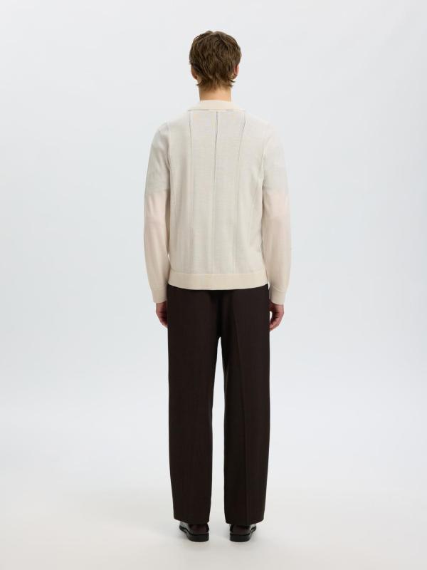 Slmtray_Ls_Merino_Struc_Polo_Cardigan_Licht_Grijs_4