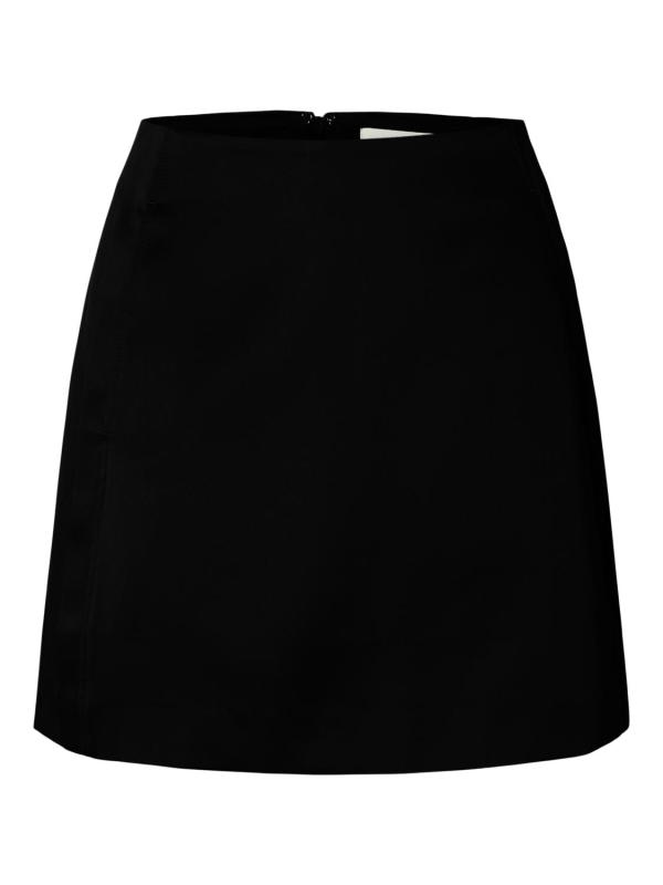 Slwathena_Mw_Short_Skirt_Zwart