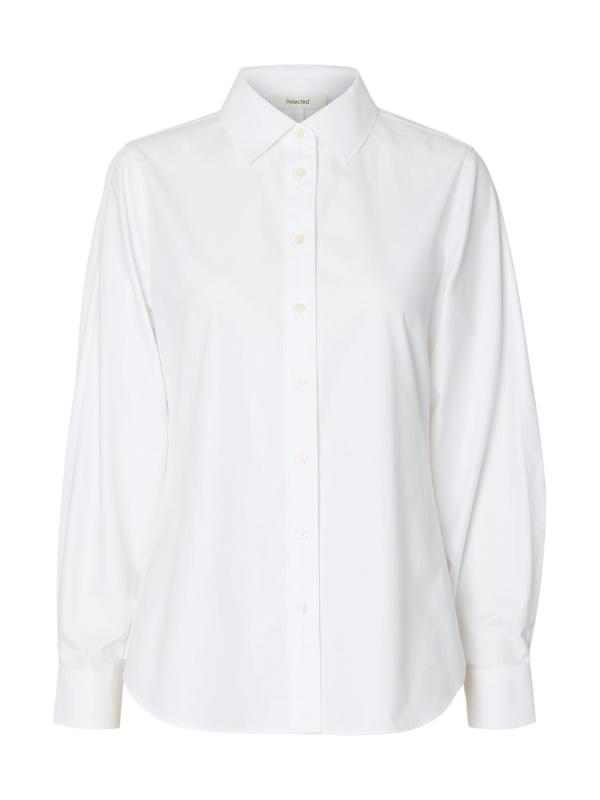 Slwester_Slim_Ls_Barrel_Sleeve_Shirt_Wit