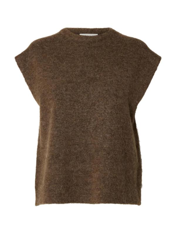 Slwlulu_Sl_Knit_Vest_Noos_Medium_Bruin