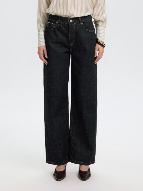 Slwwide_Relaxed_Shelly_Mw_Jeans_Donker_Blauw_1