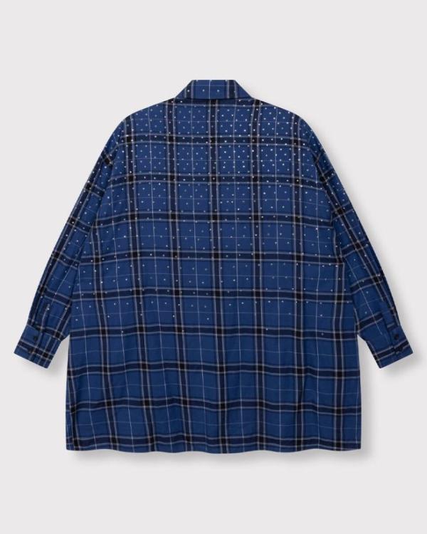 Studded_check_blouse_dress