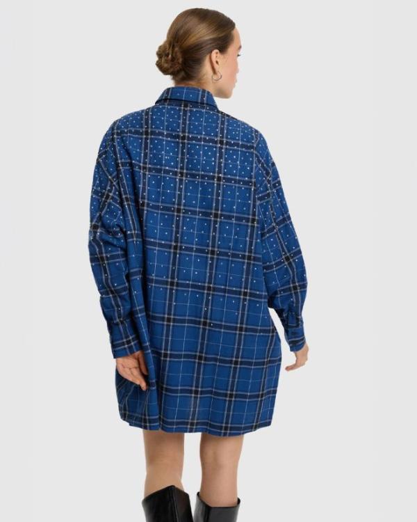 Studded_check_blouse_dress_2