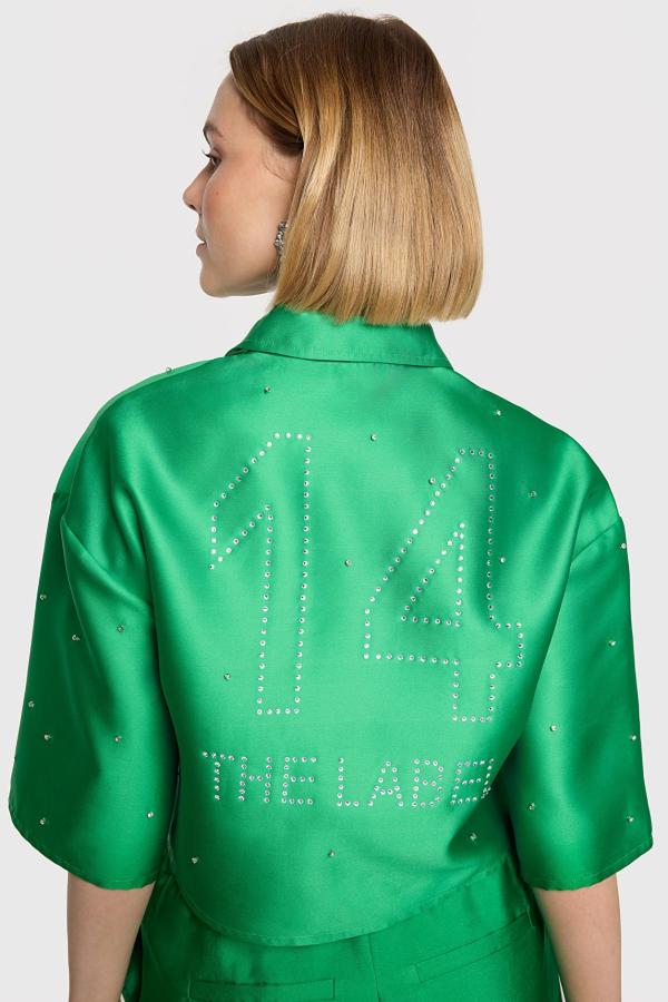 Woven_embellished_satin_blouse_green_2