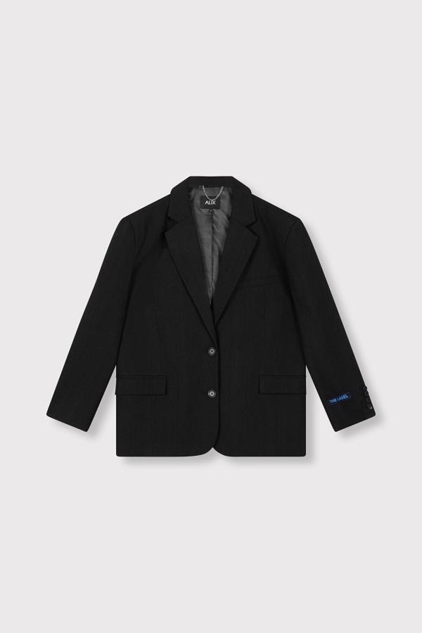 Woven_struc_blazer_zwart_1