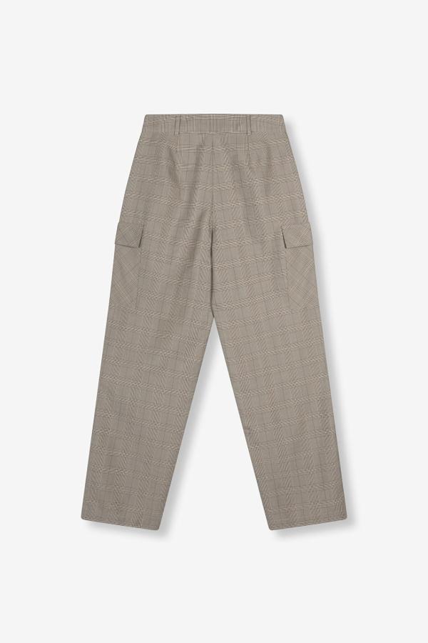 _Ladies_woven_check_cargo_pants_2