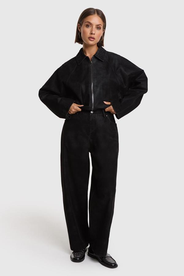 ladies_woven_faux_suede_pants_zwart_1