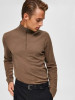 Half_zip_cardigan_teak_melange